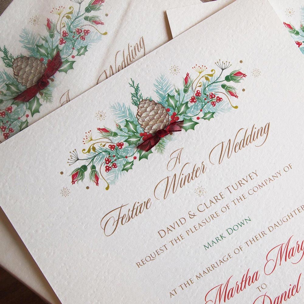 Christmas Wedding Invitations